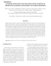 self regulation in tagalog|29 Reyes, Mendoza, et. al. ACADEMIC MOTIVATION AND .